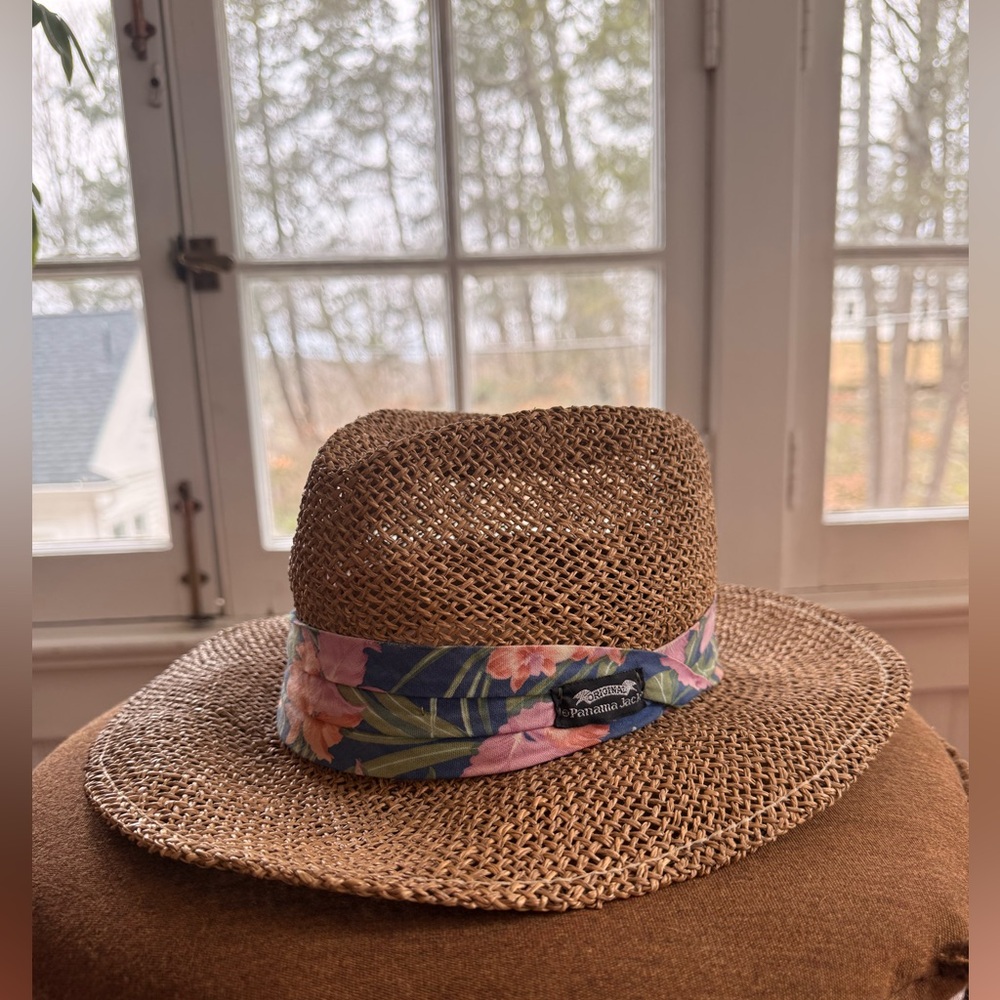 Vintage Original Panama Jack Straw Safari Hat-Size Medium